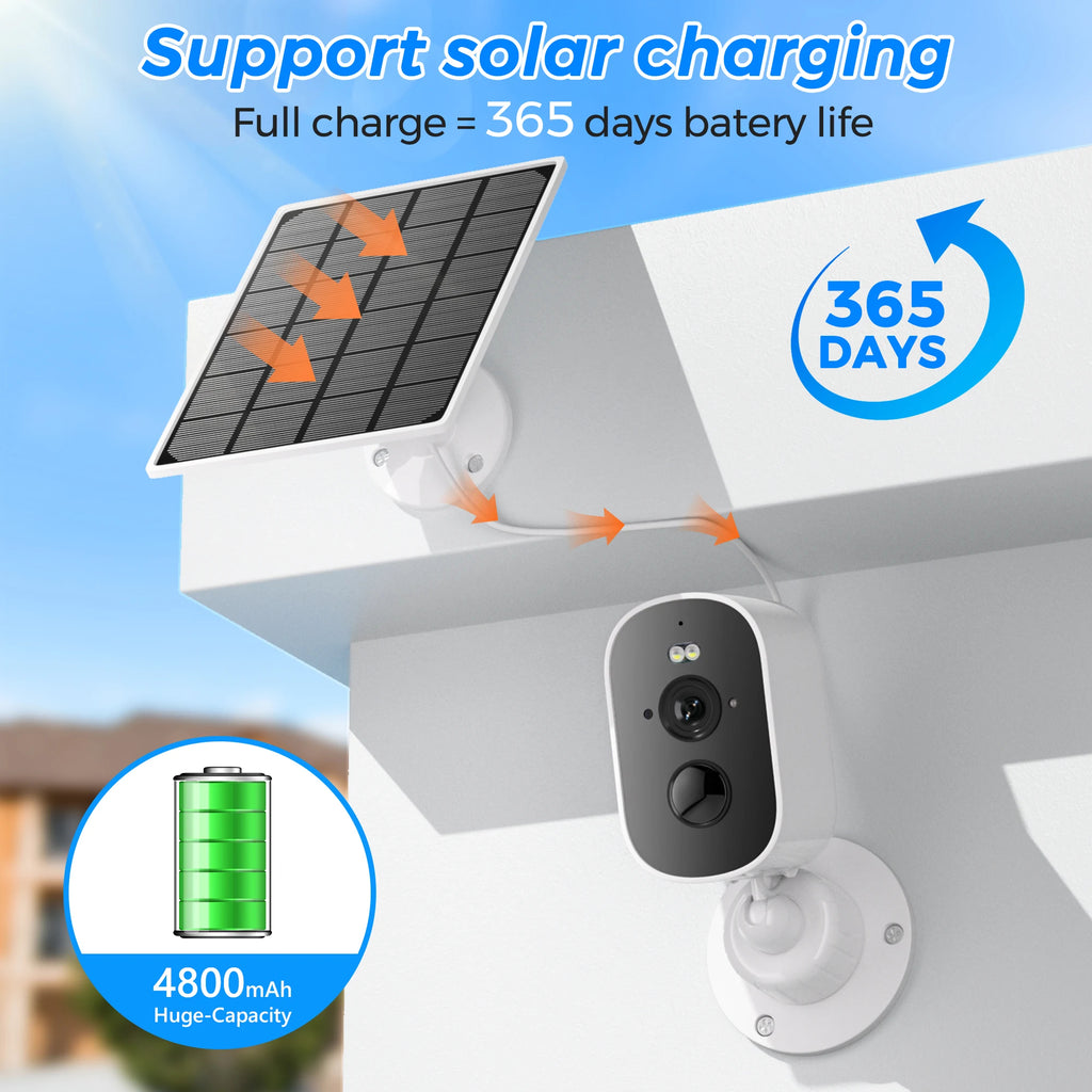 Solar Powered Outdoor Security Camera — view 2