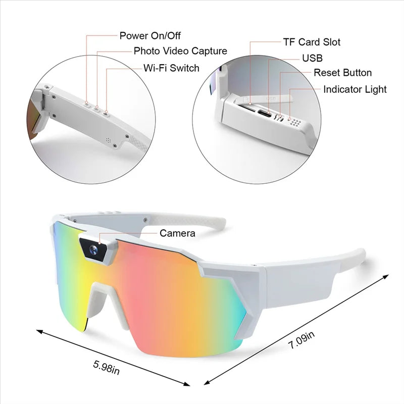 Bicycle Sports POV Camera Glasses — view 6