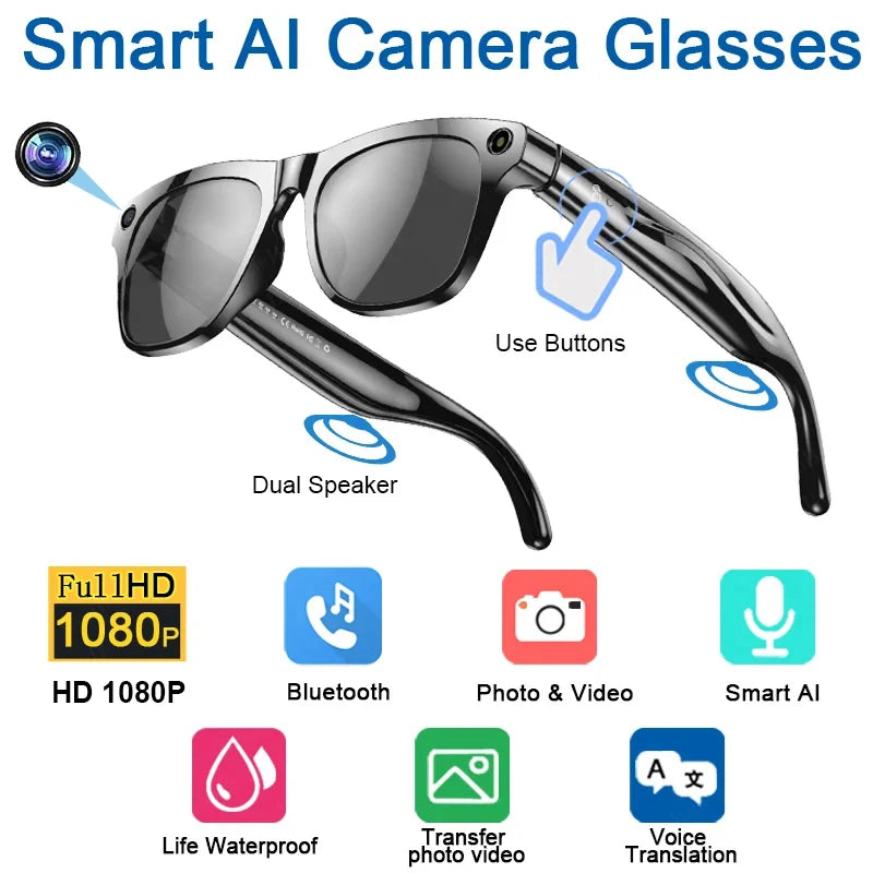 AI Smart Glasses with Bluetooth Calling — view 7
